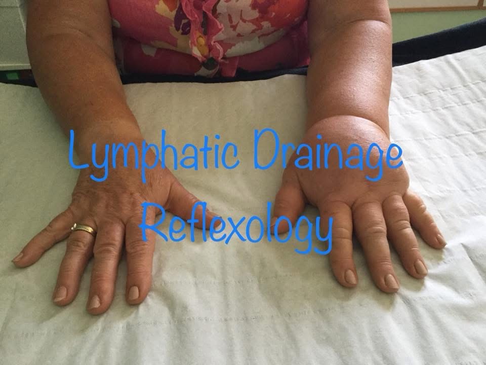 Lymphatic Drainage Reflexology treatment photograph supplied by Healthy Harmony